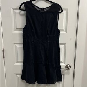 Free People Black Sleeveless Fit-and-Flare Dress